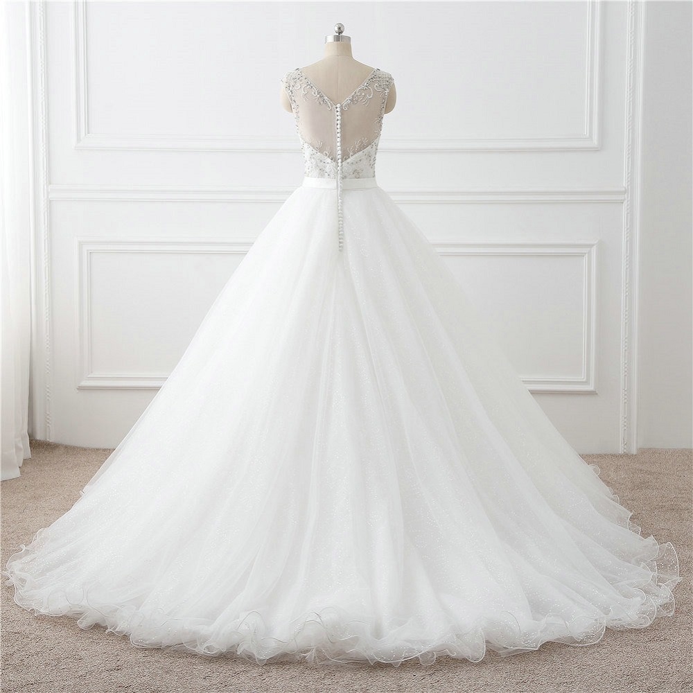 beaded wedding gown