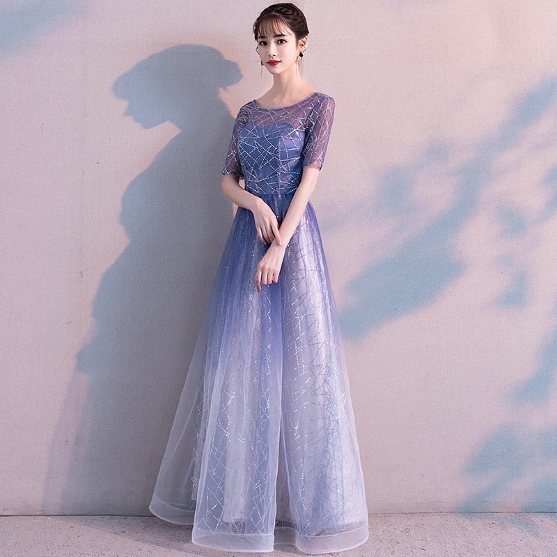 a line long dress formal