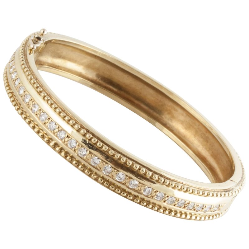 gold bangle bracelet 18k