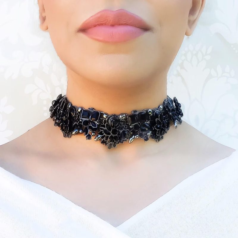 rhinestone choker