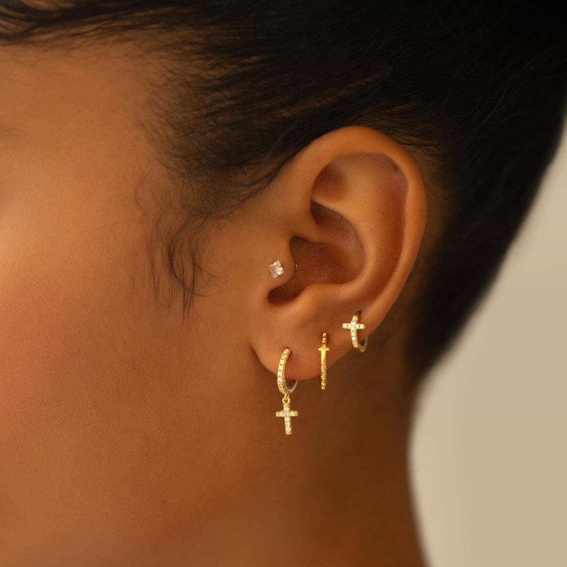 cross earrings