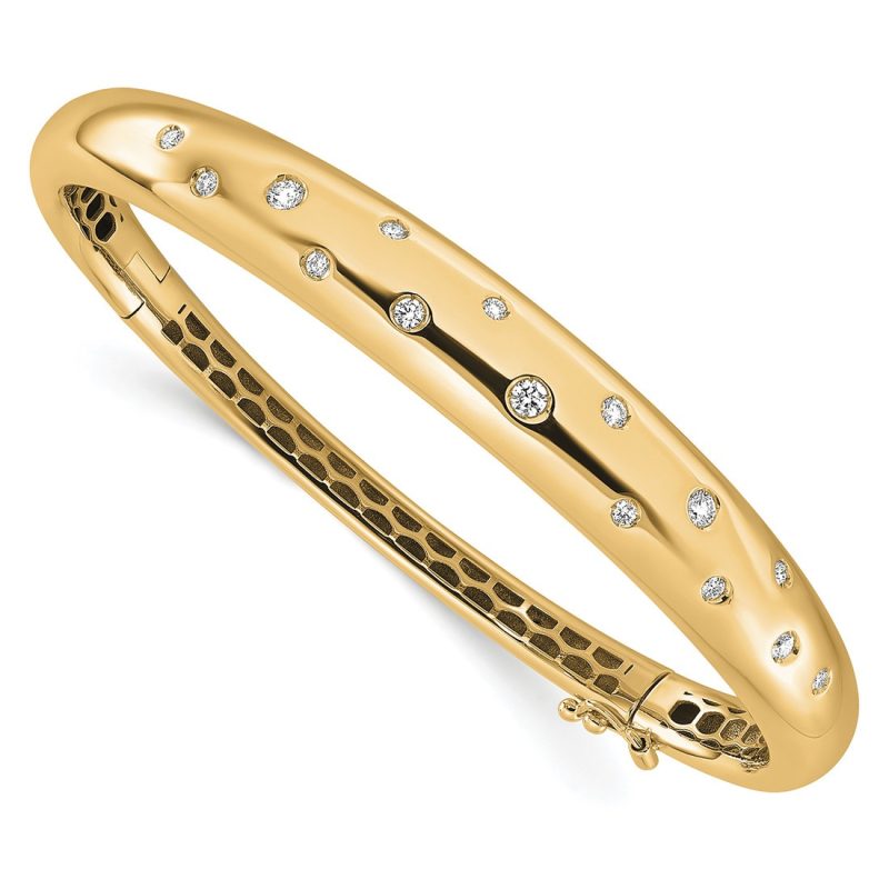 bangle bracelet with diamonds