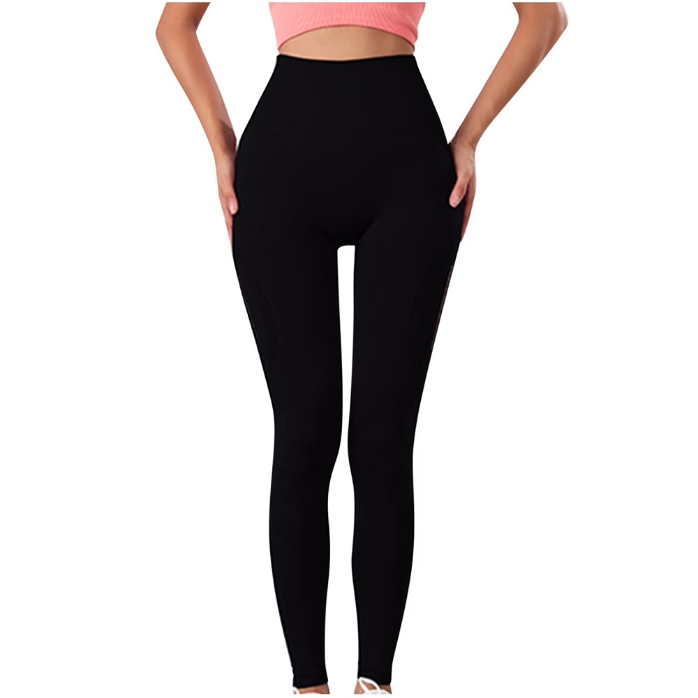 black yoga pants