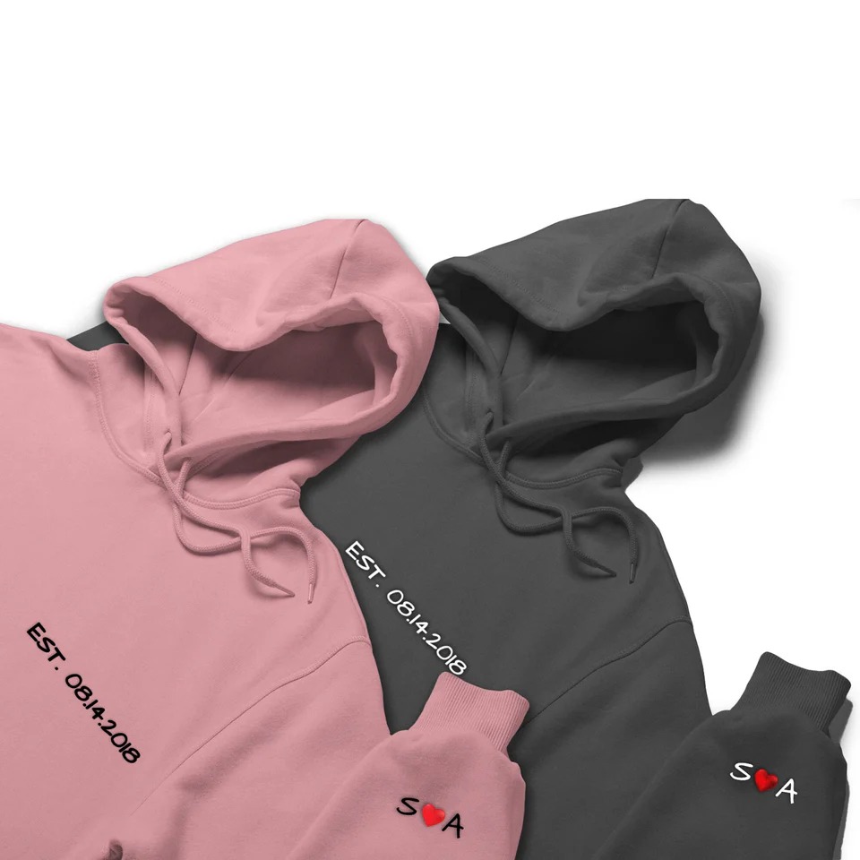 couple matching hoodies