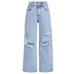 girls ripped jeans