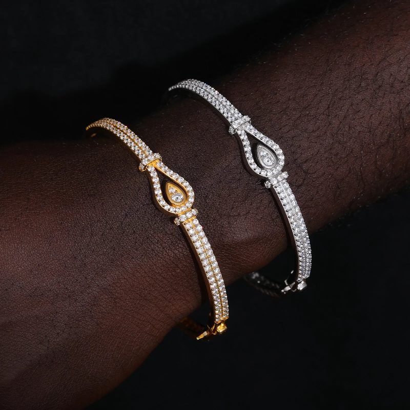 moissanite bangle bracelet