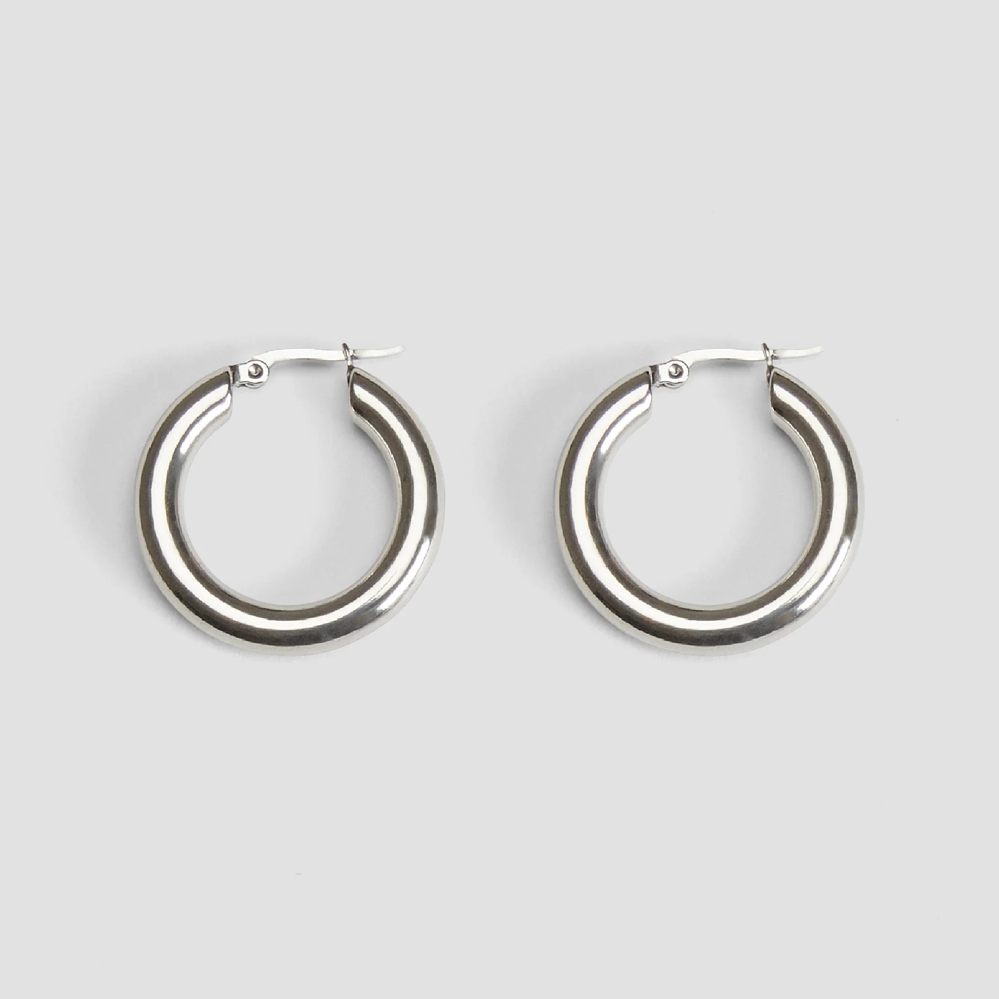silver hoop earrings for women