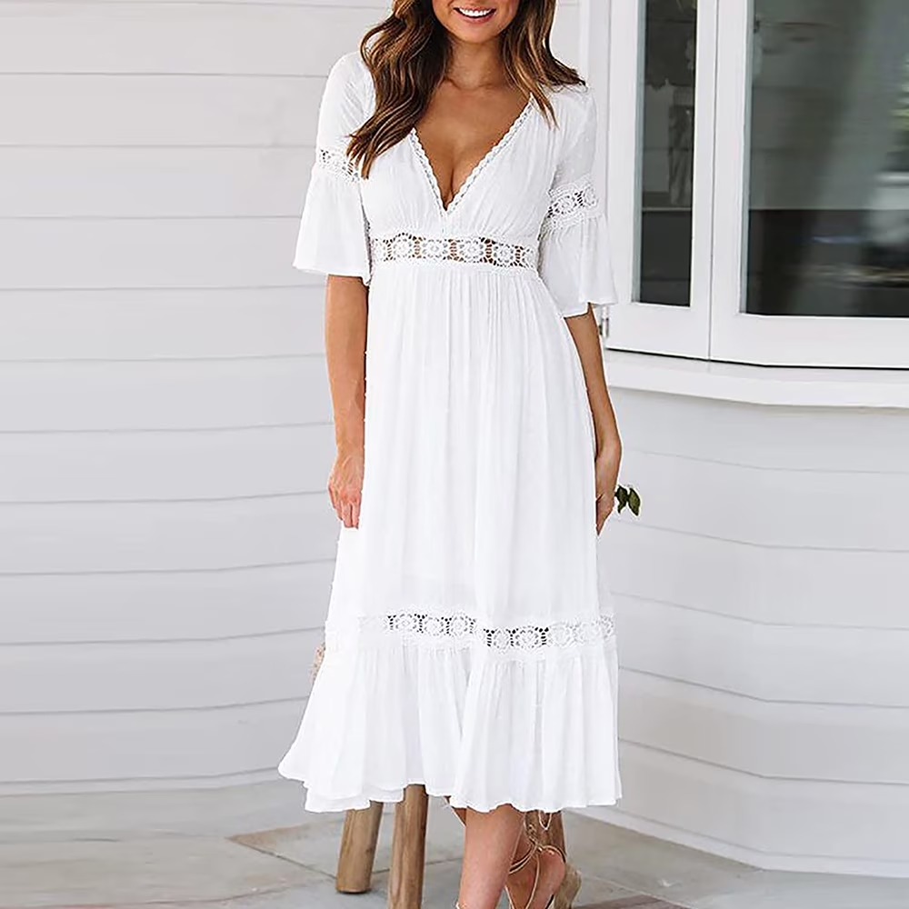 white dress