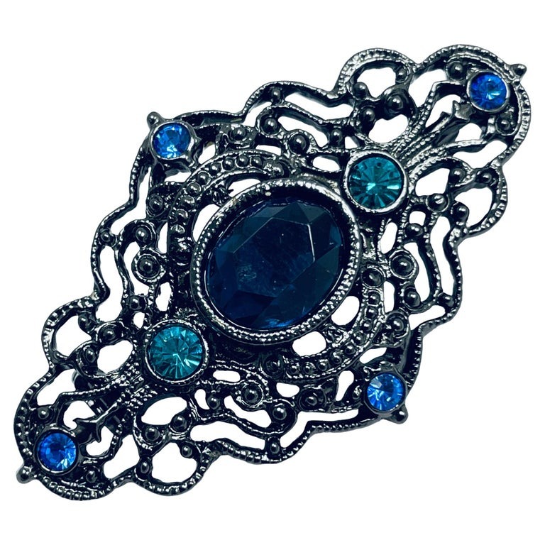 blue brooch