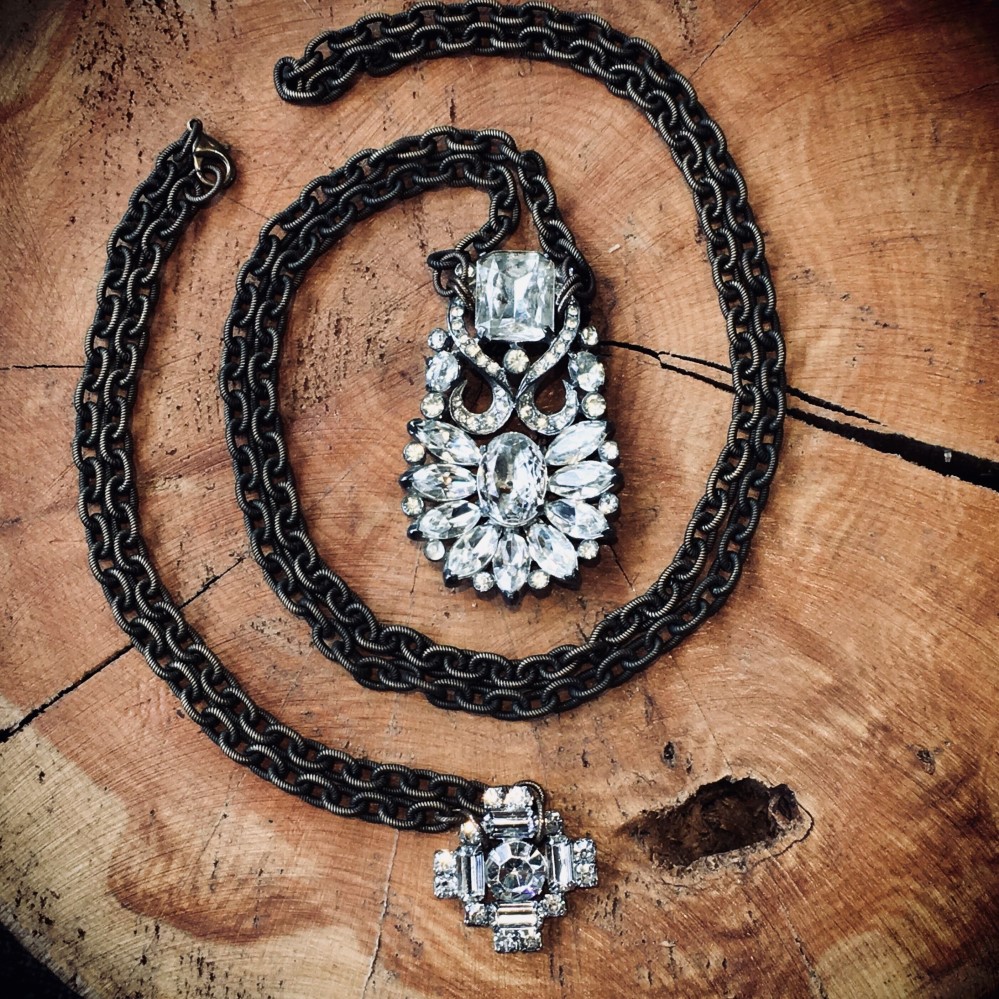 brooch necklace