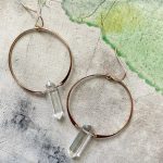 clear earrings