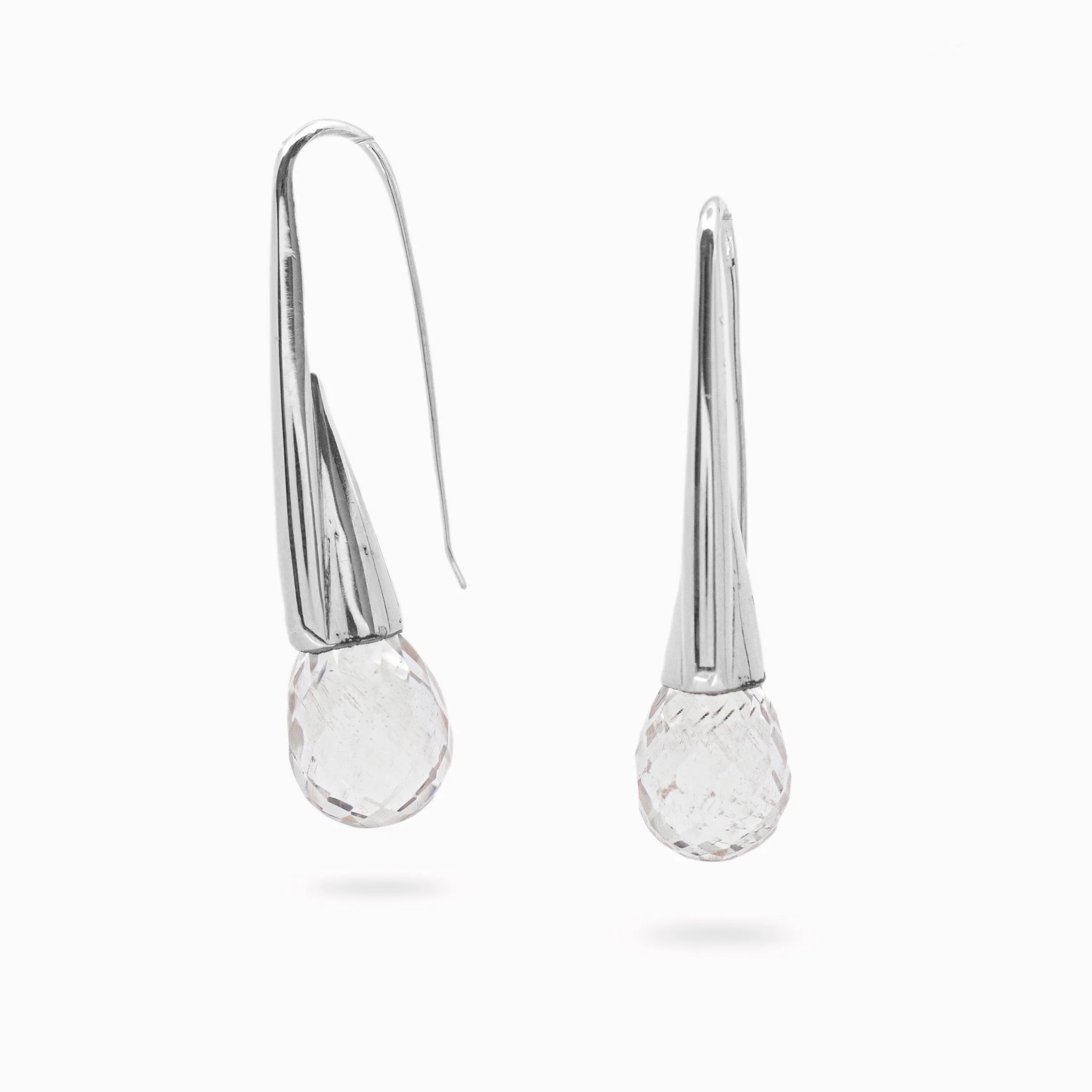 clear earrings