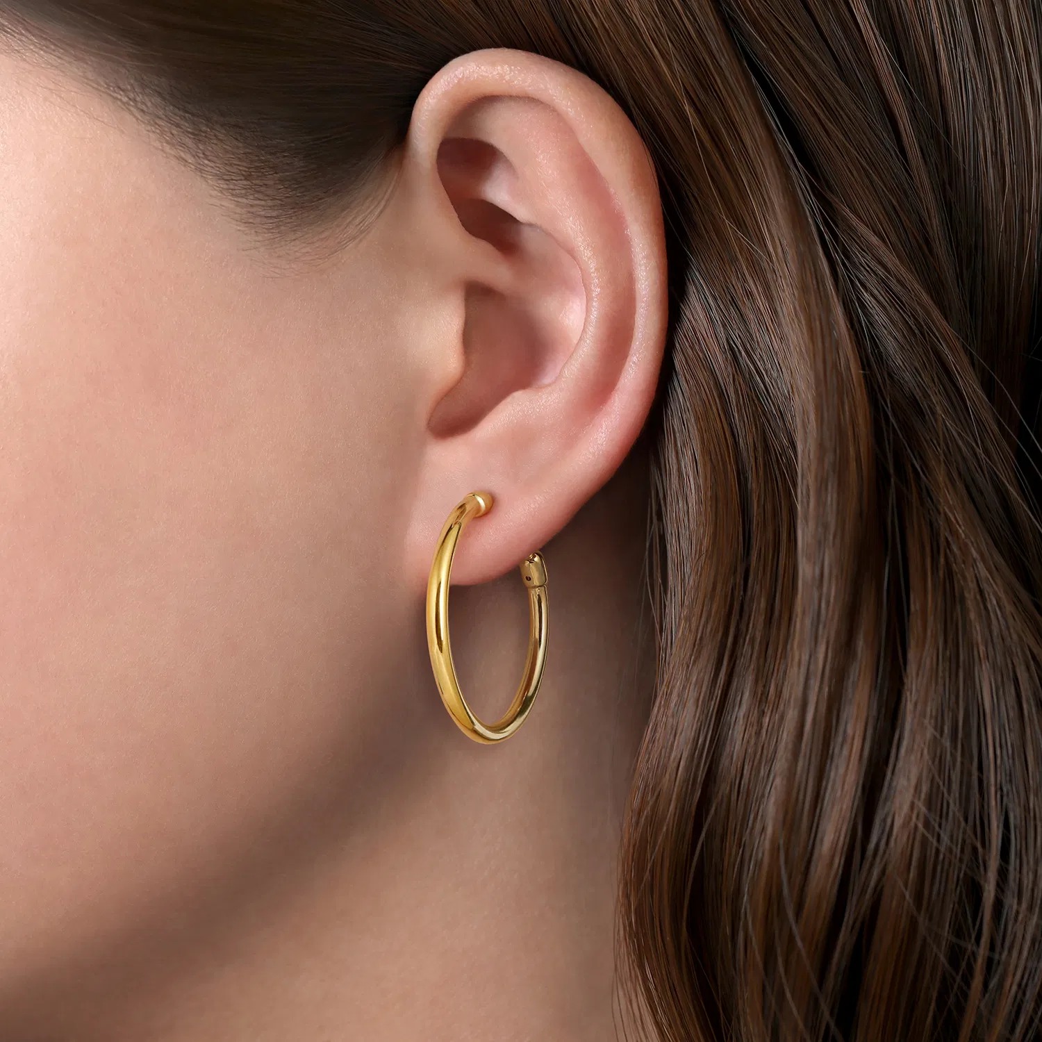 Gold Earrings Hoops
