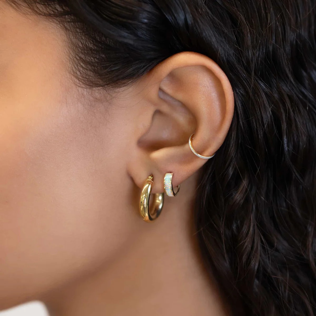 Gold Earrings Hoops