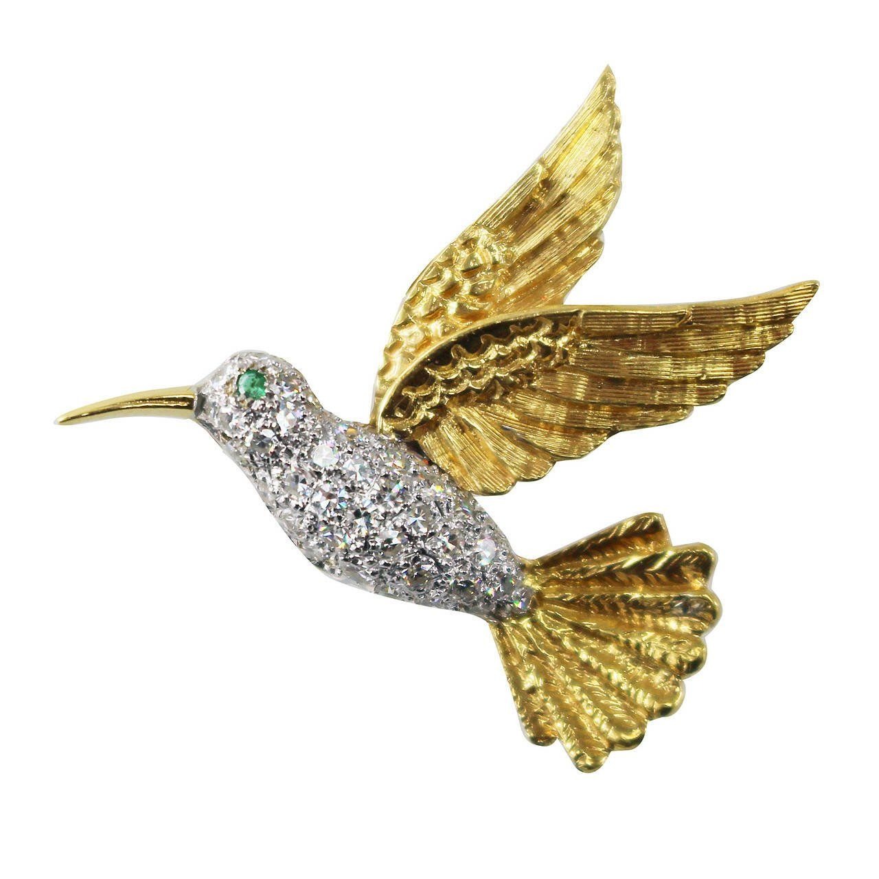 hummingbird brooch
