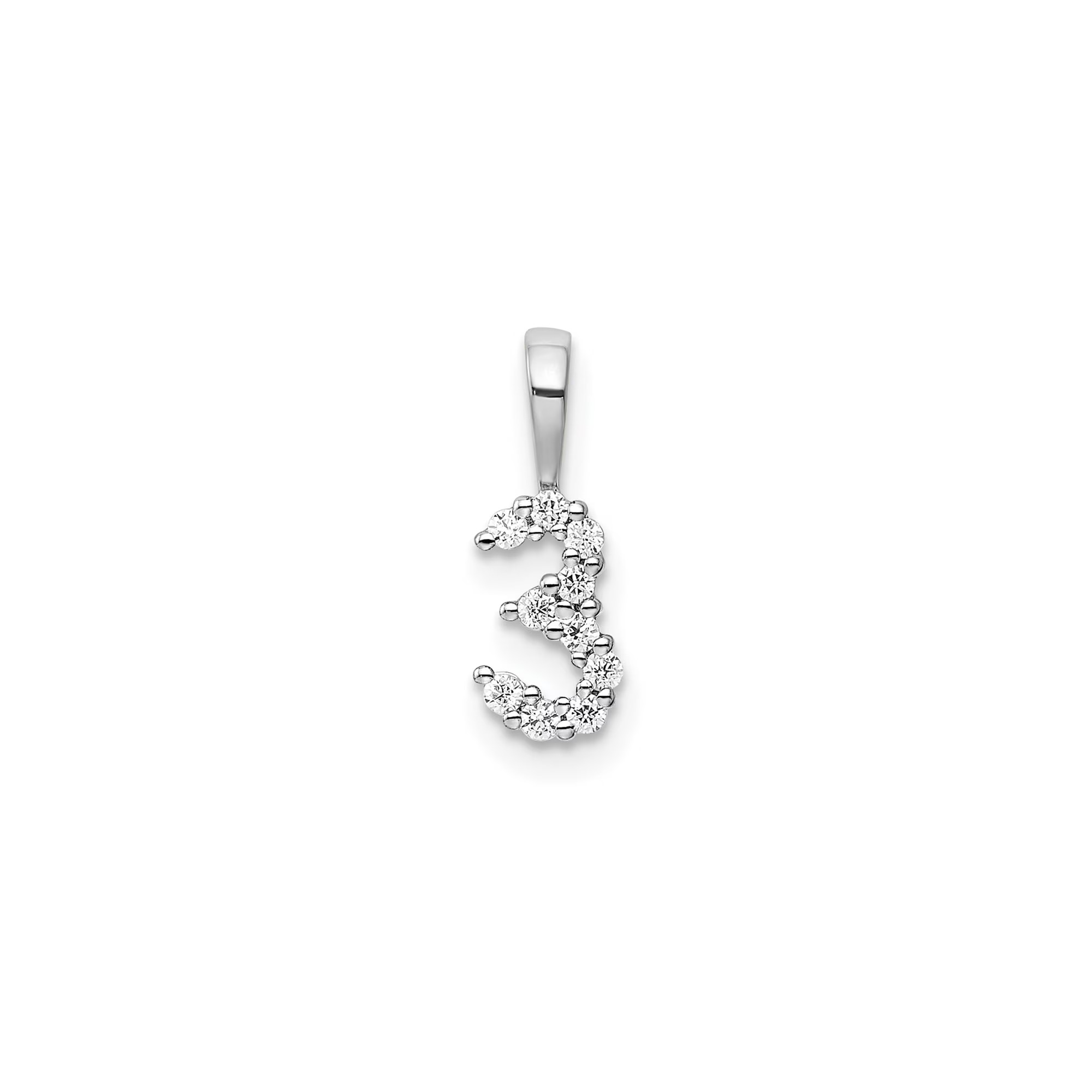 number 3 pendant