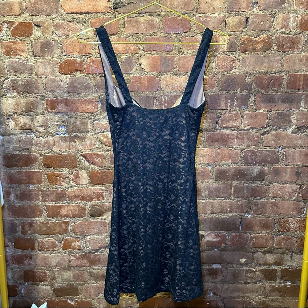 black mini dress