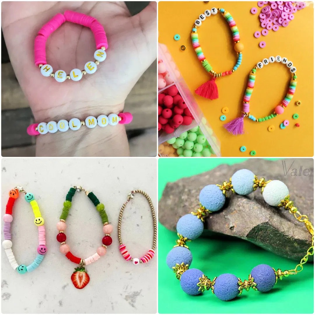 cute clay bead bracelets