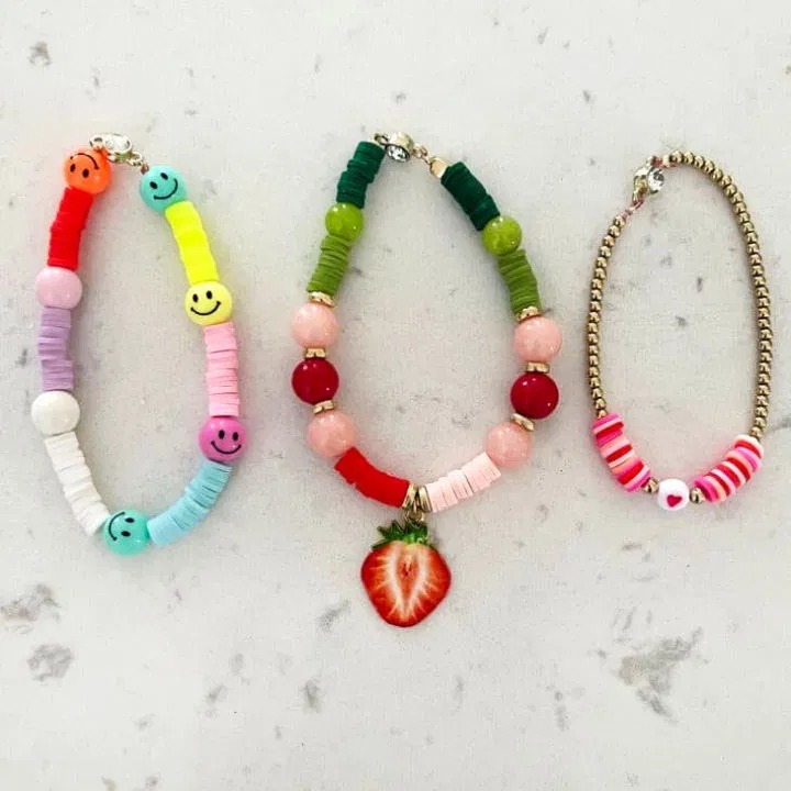 cute clay bead bracelets
