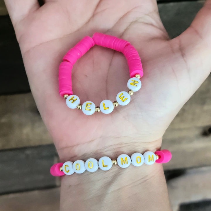 cute clay bead bracelets