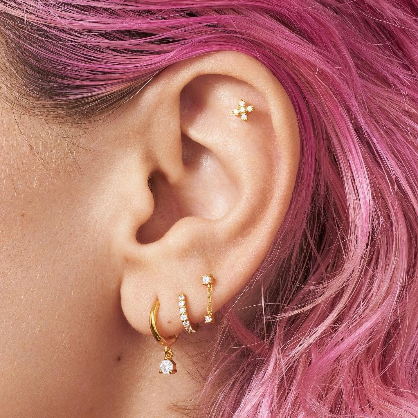 stacked earrings