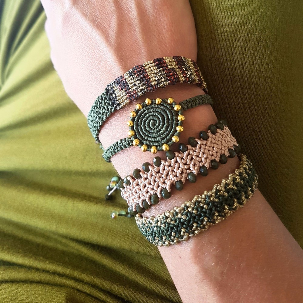 macrame bracelets