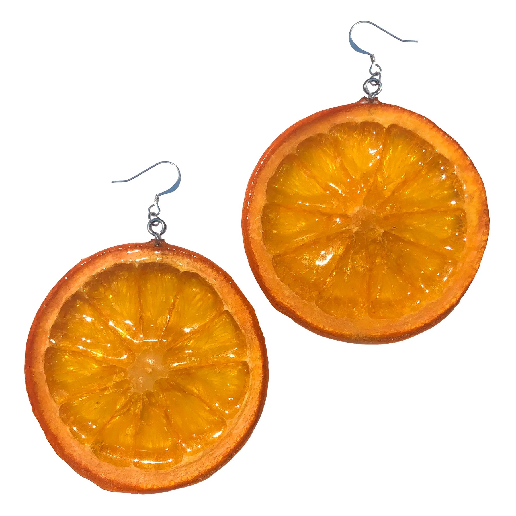 orange earrings