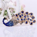 peacock brooch