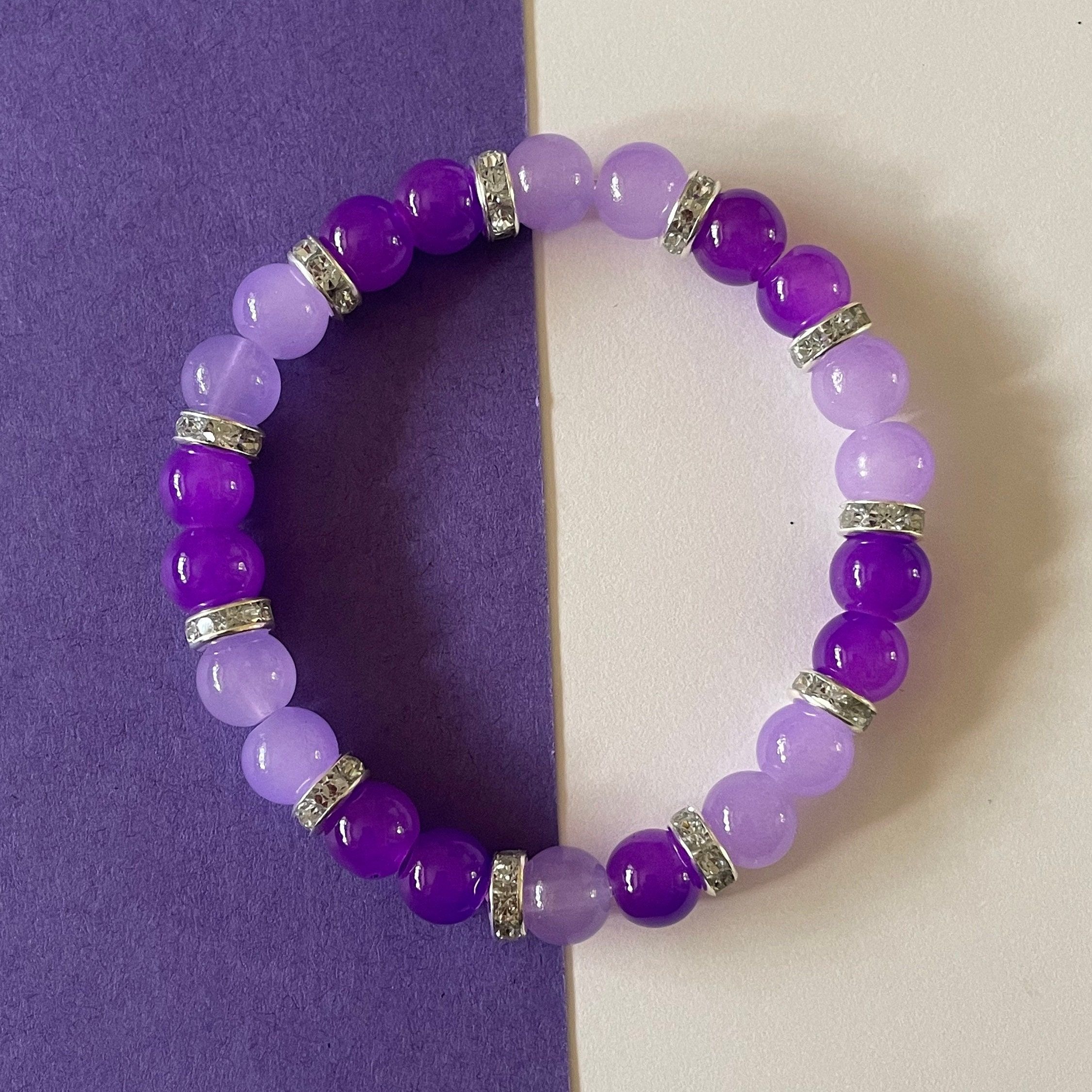 purple bracelets