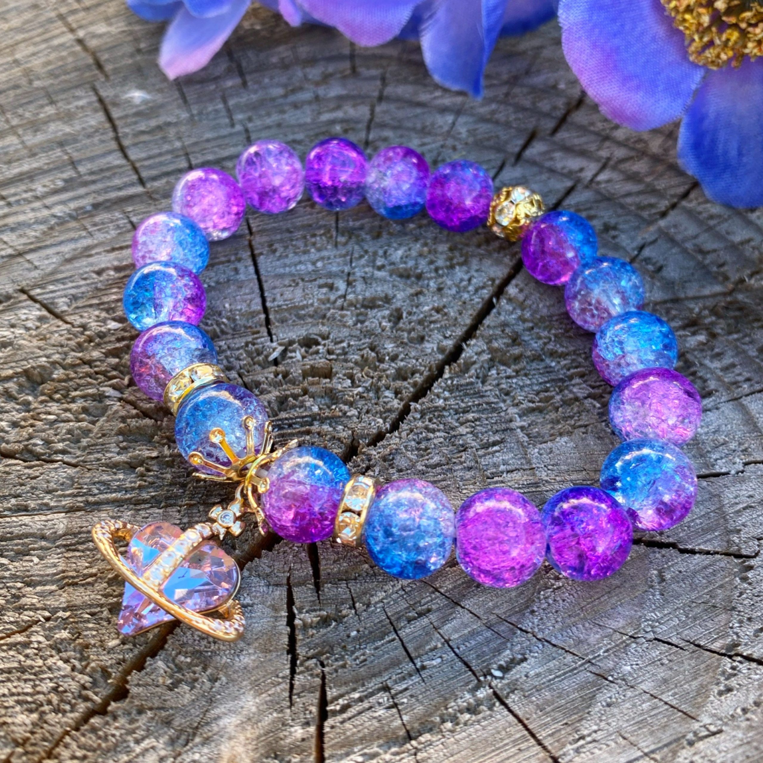 purple bracelets