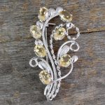 silver brooch pin