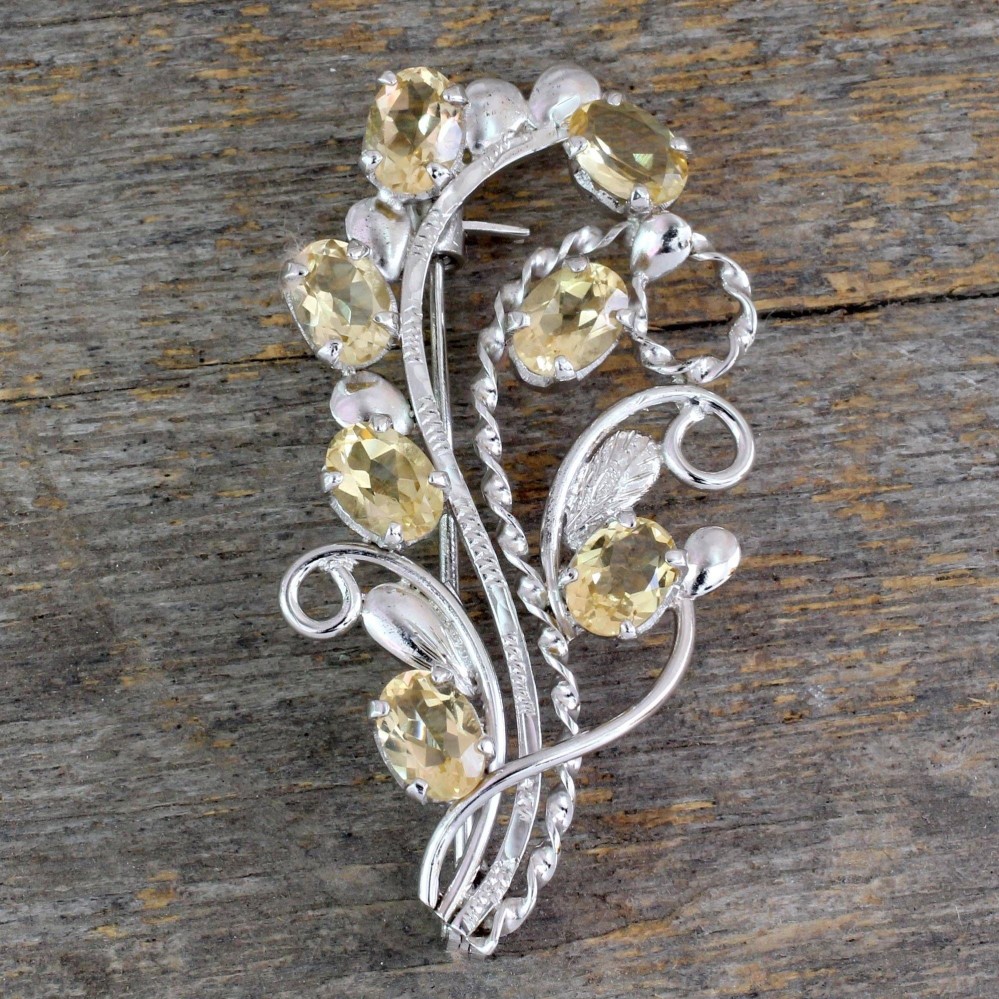 silver brooch pin