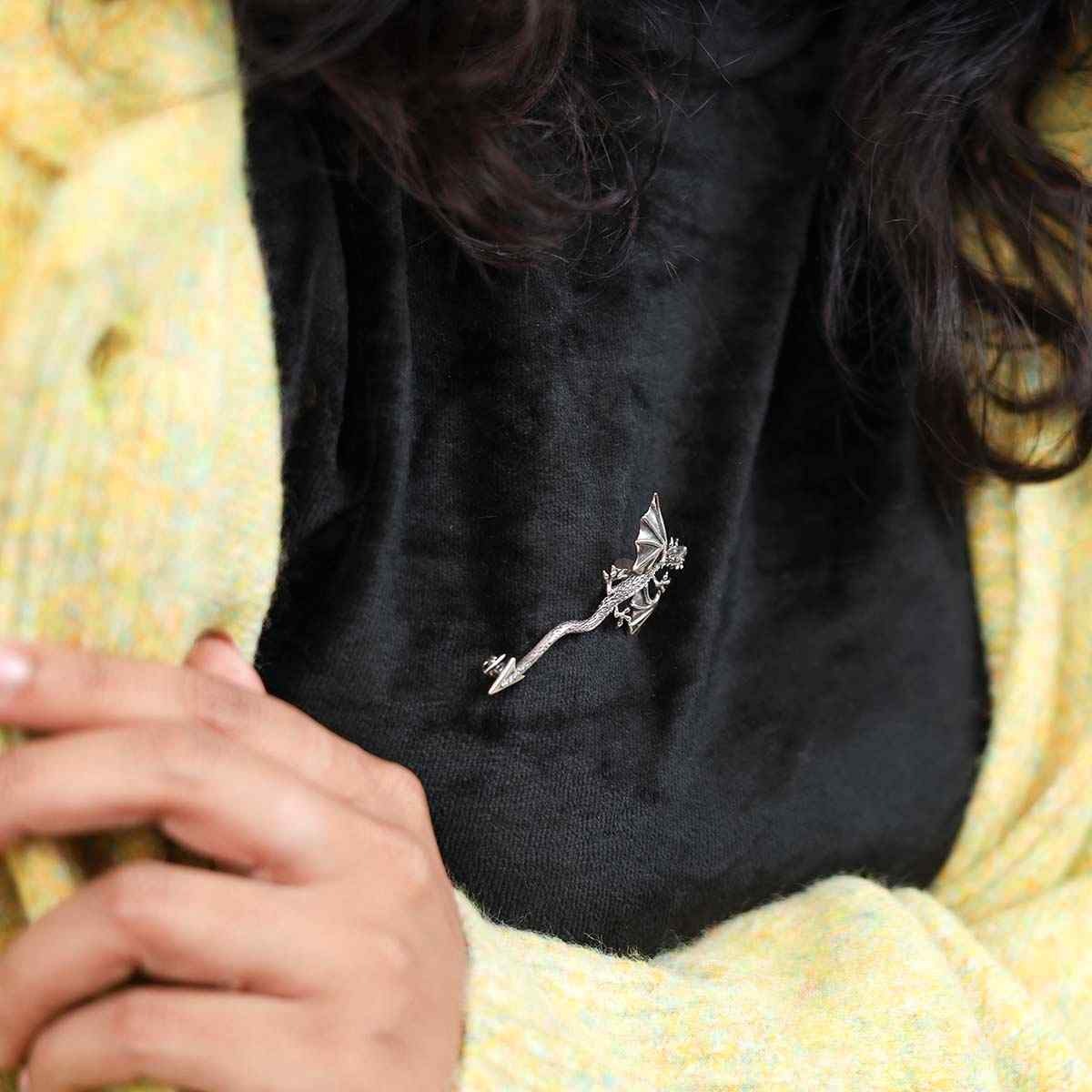 silver brooch pin