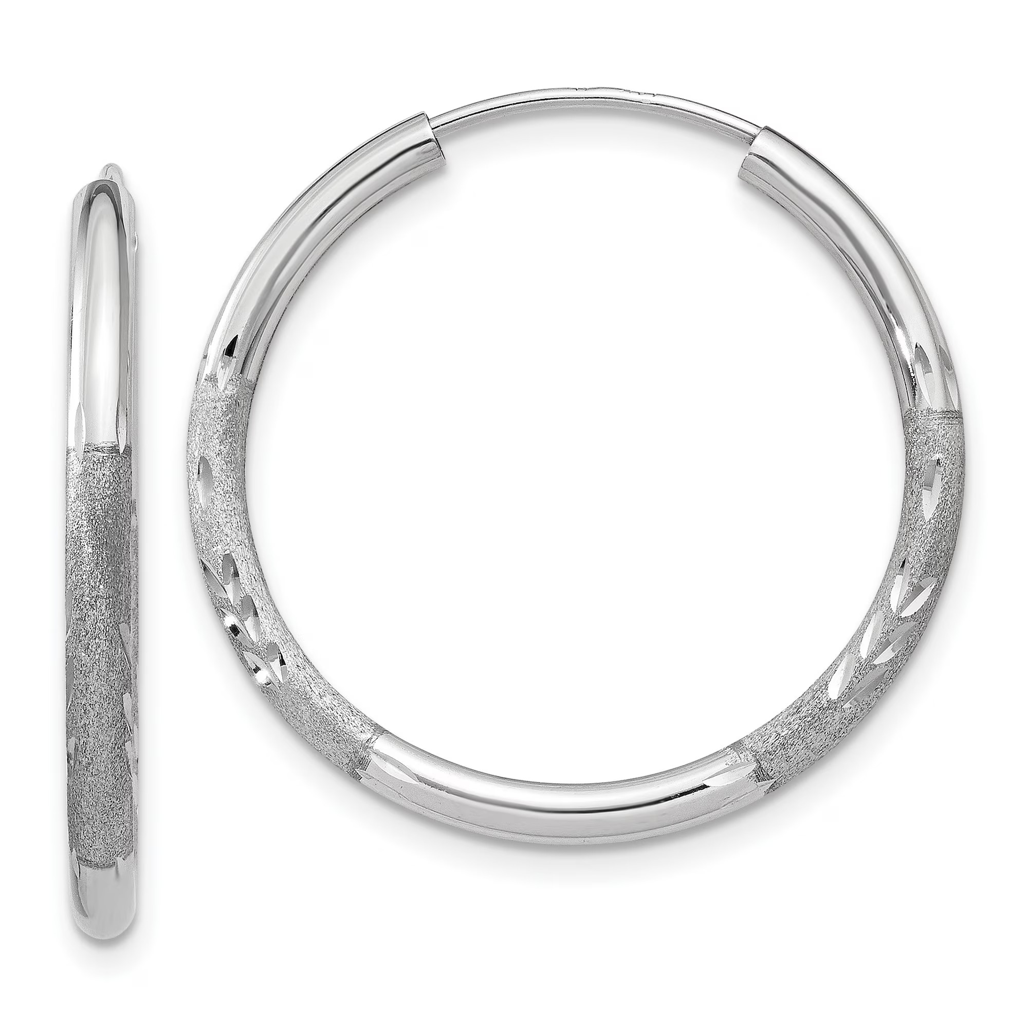 white earrings